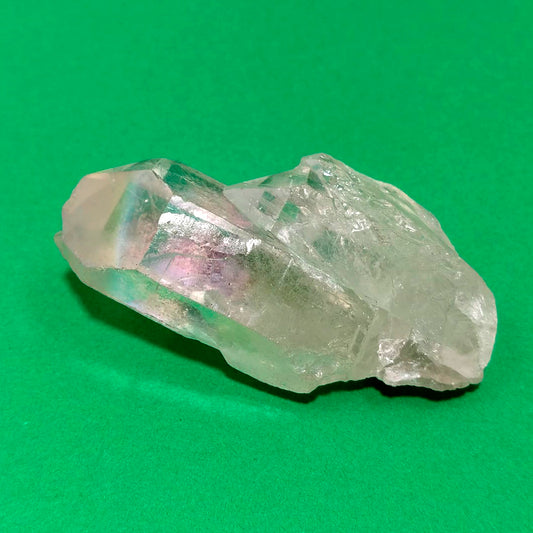 Drusa de cuarzo aqua-aura irradiada