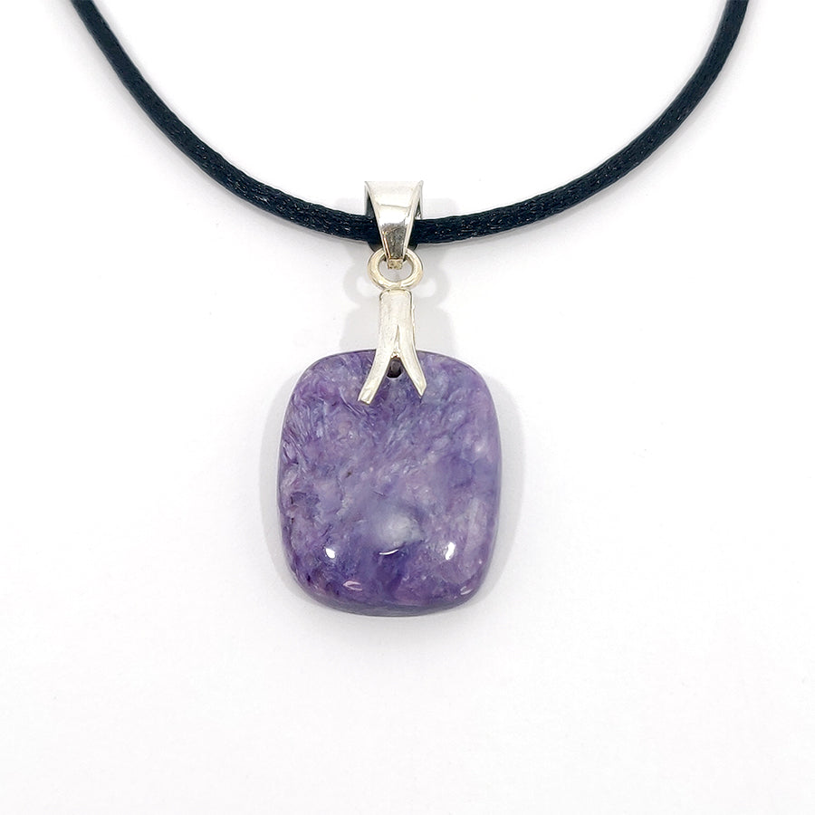 Colgante Charoita plata