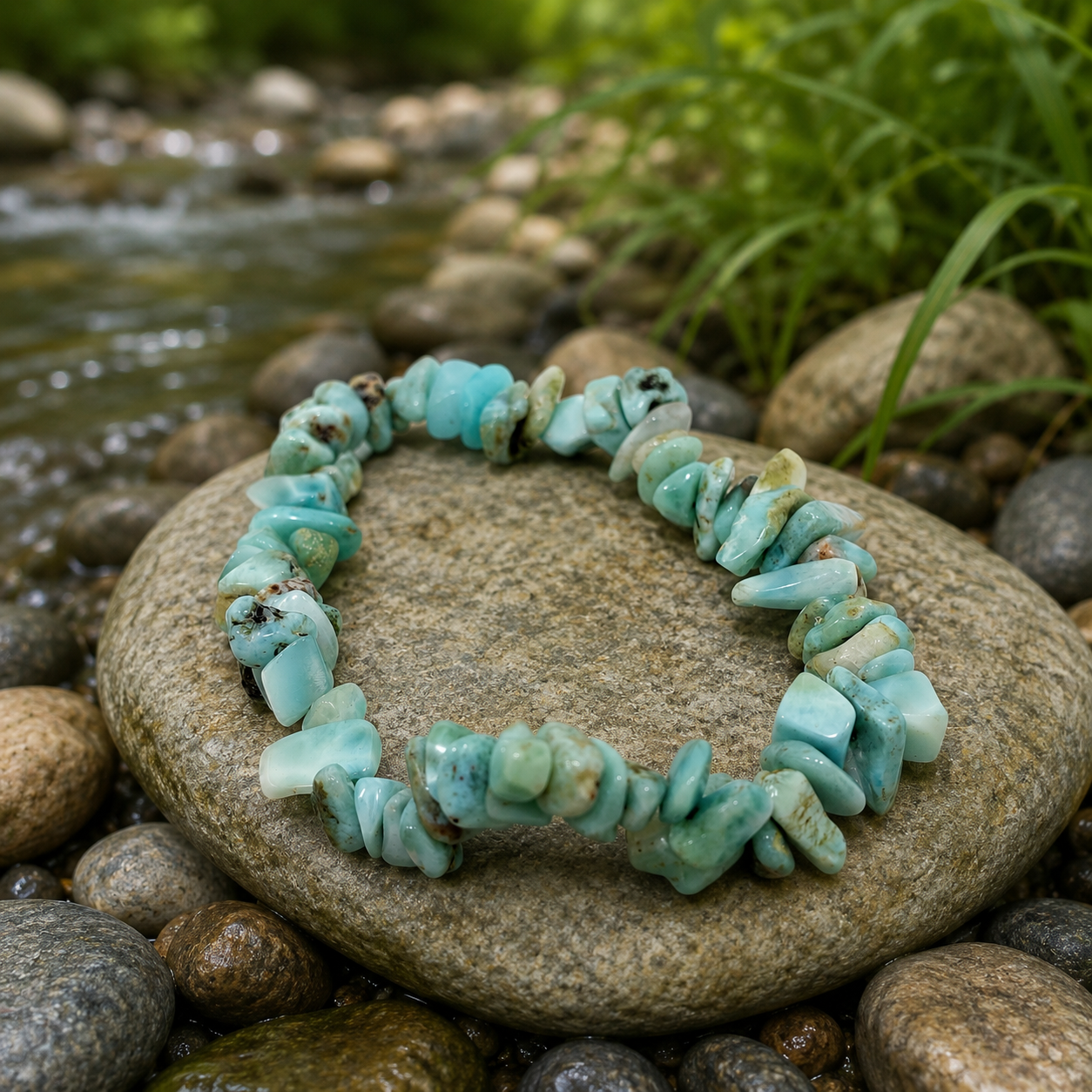 Pulsera de Chip de Larimar