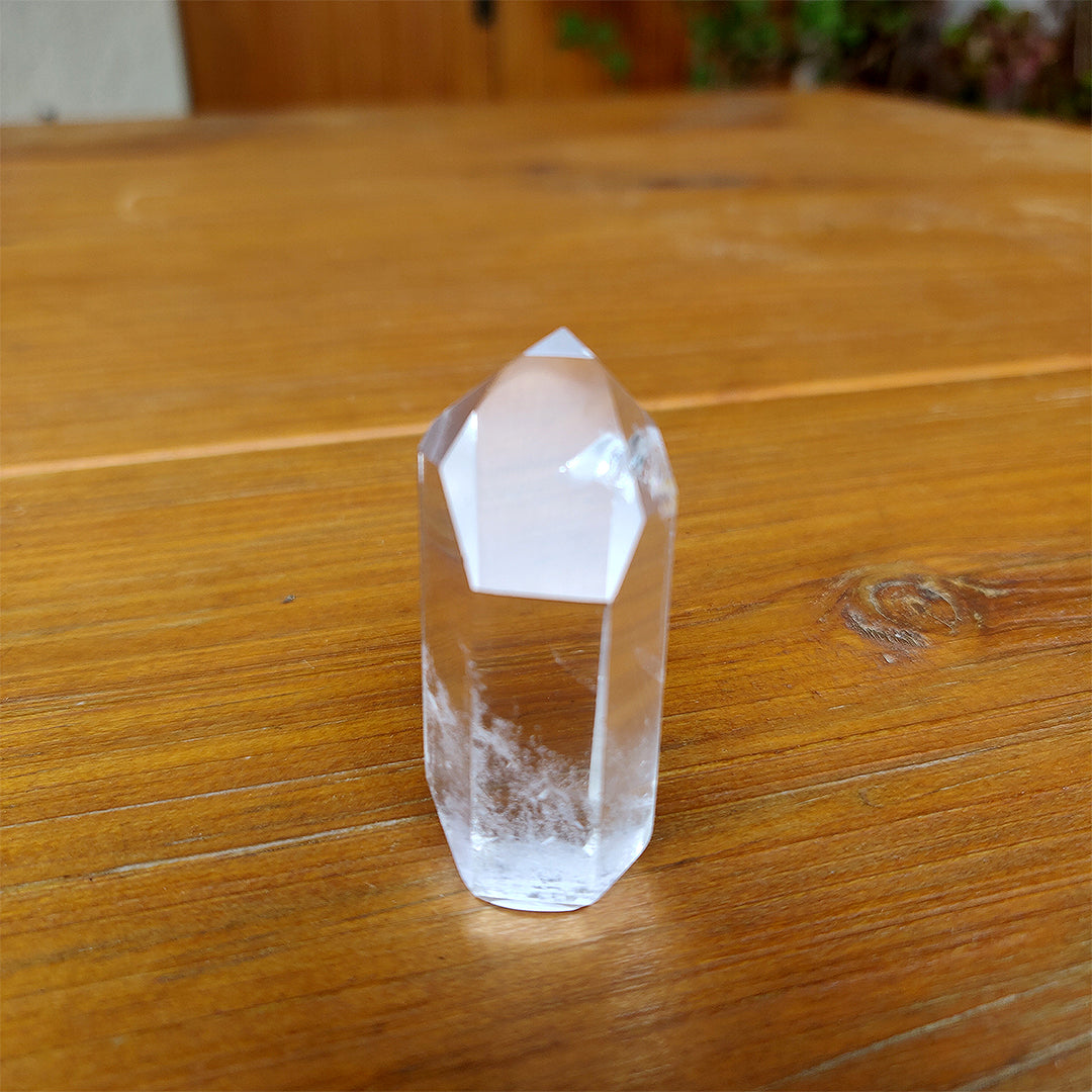 Cuarzo maestro canalizador-transmisor extra transparente