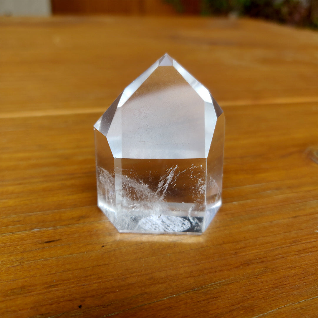 Cuarzo maestro canalizador-transmisor extra transparente