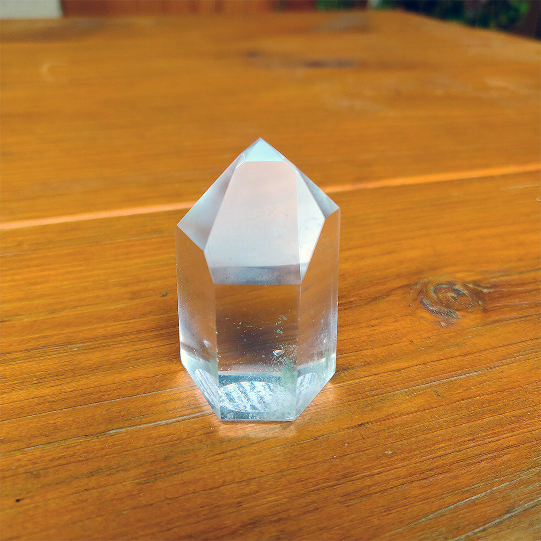 Cuarzo maestro canalizador-transmisor extra transparente