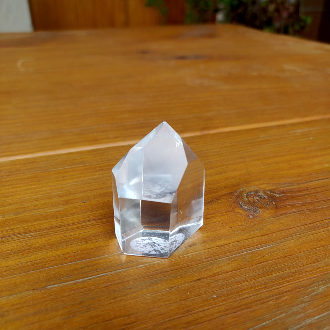 Cuarzo maestro canalizador-transmisor extra transparente