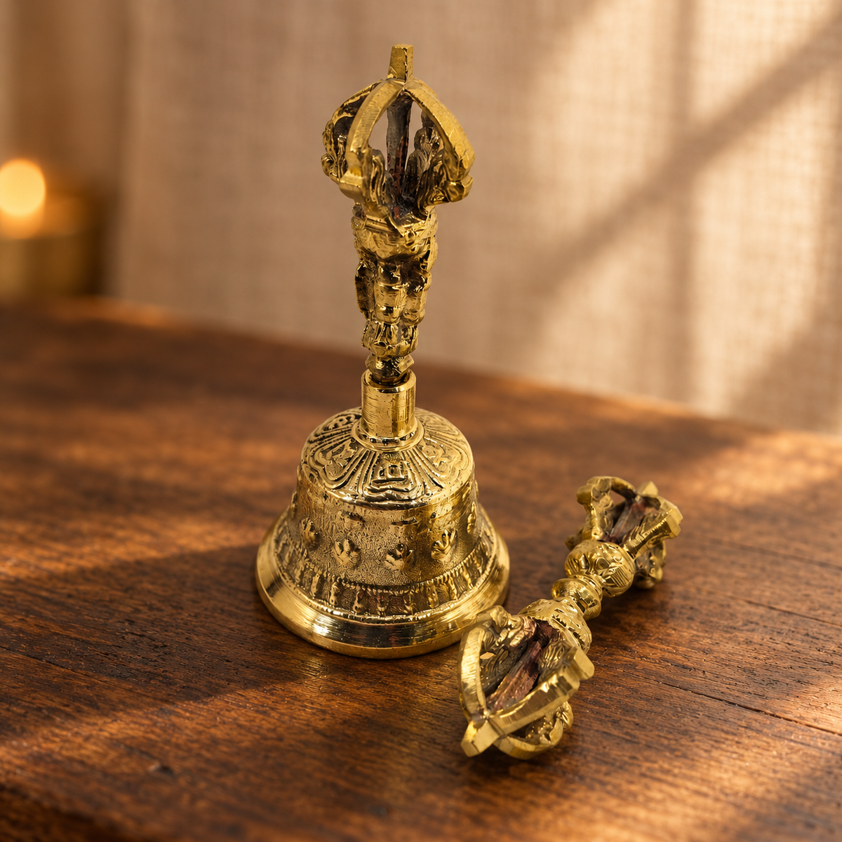 Campana Tibetana con Vajra o Dorje