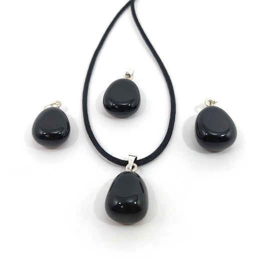 Colgante de Ónix plata