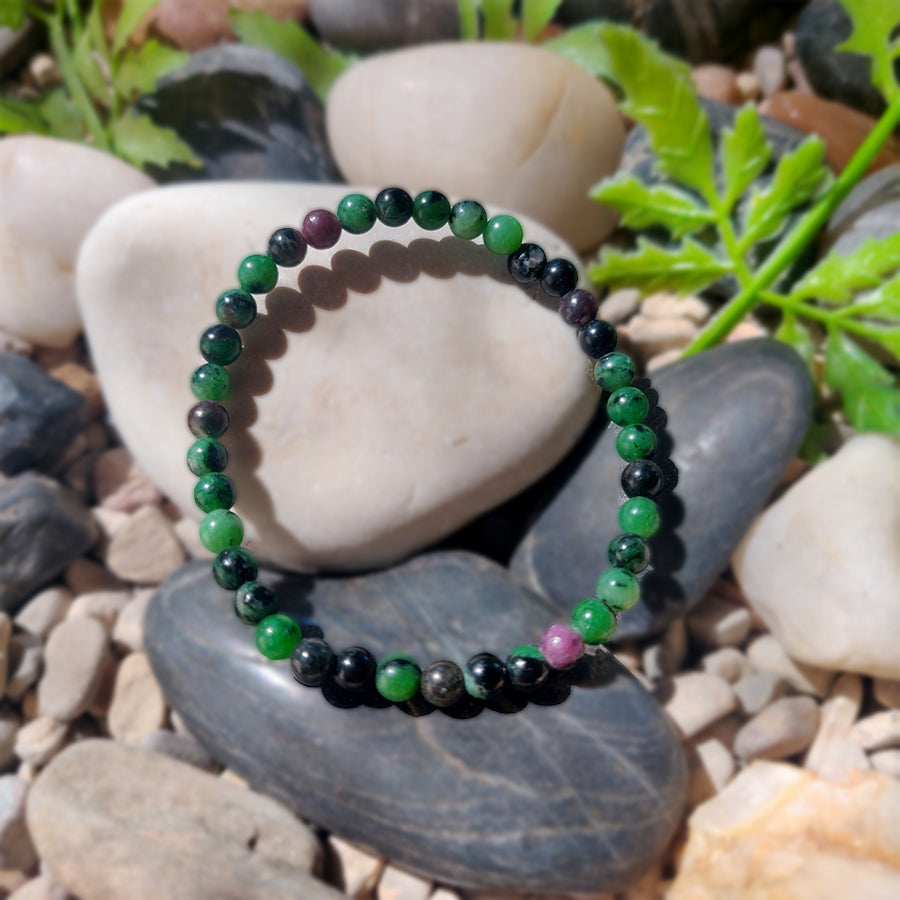 Mini Ruby and Zoisite Bracelet