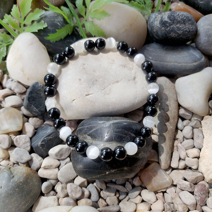 Pulsera Selenita-Turmalina 6