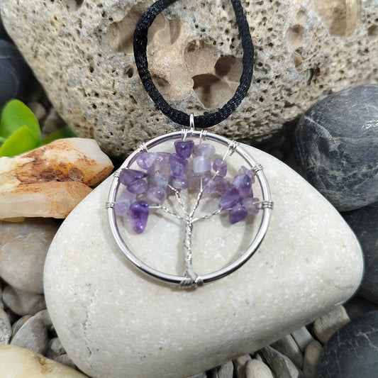 Colgante árbol de la vida Amatista