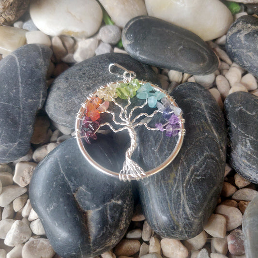 Colgante árbol de la vida chakras