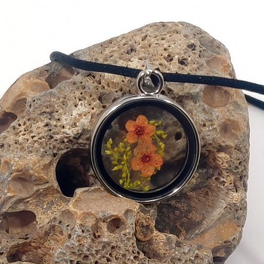 Colgante cajita flor seca