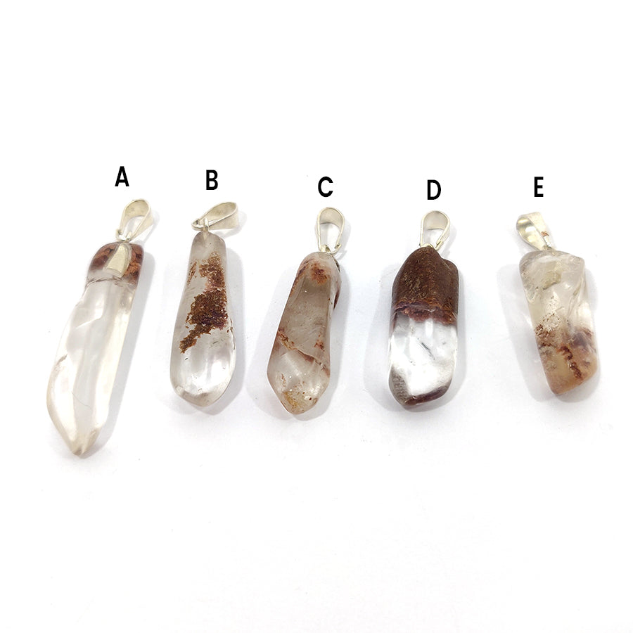 Shamanic quartz pendant