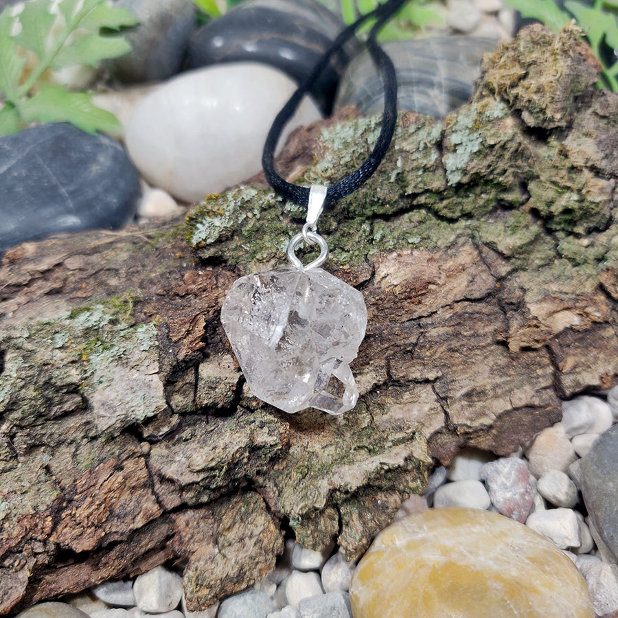 Herkimer Diamond Quartz Pendant