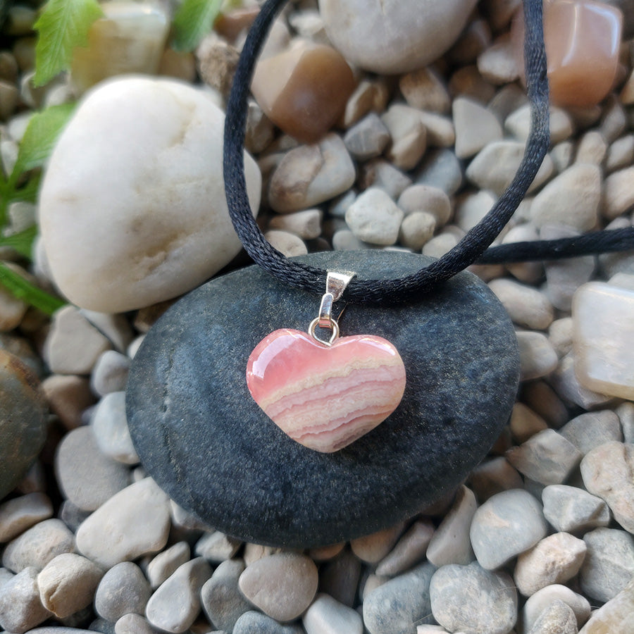 Rhodochrosite Heart
