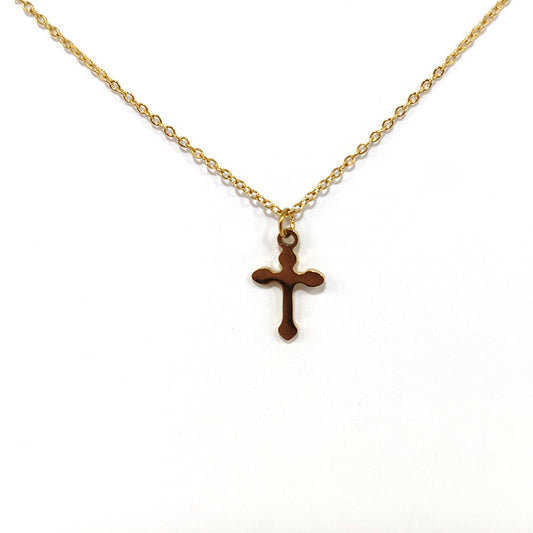 Colgante cruz inox