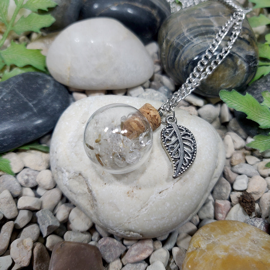 Colgante Dandelion and Herkimer