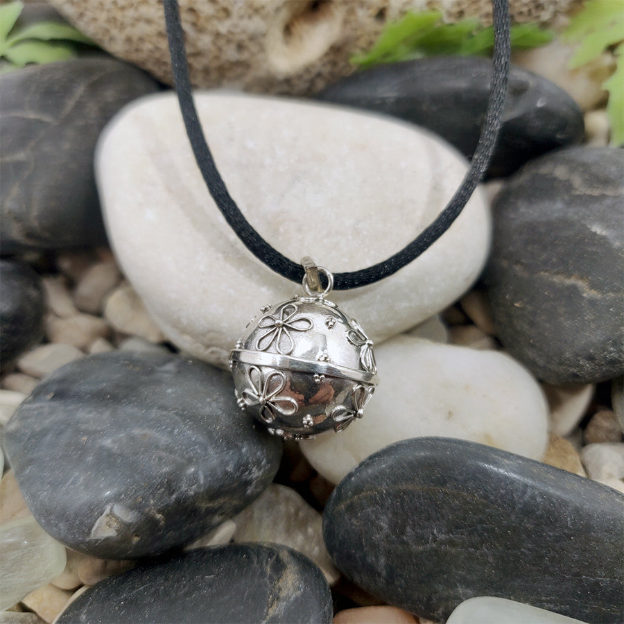 Colgante llamador de ángeles plata