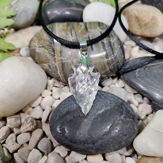 Colgante punta de flecha cristal de roca