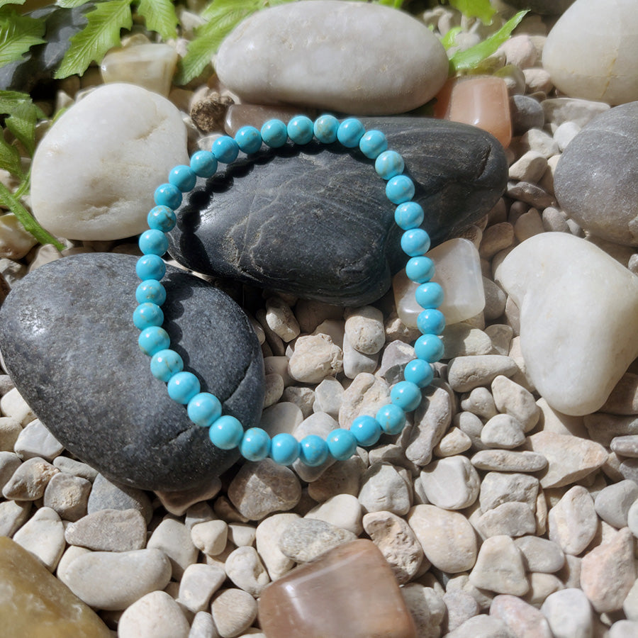 Mini Blue Howlite Bracelet