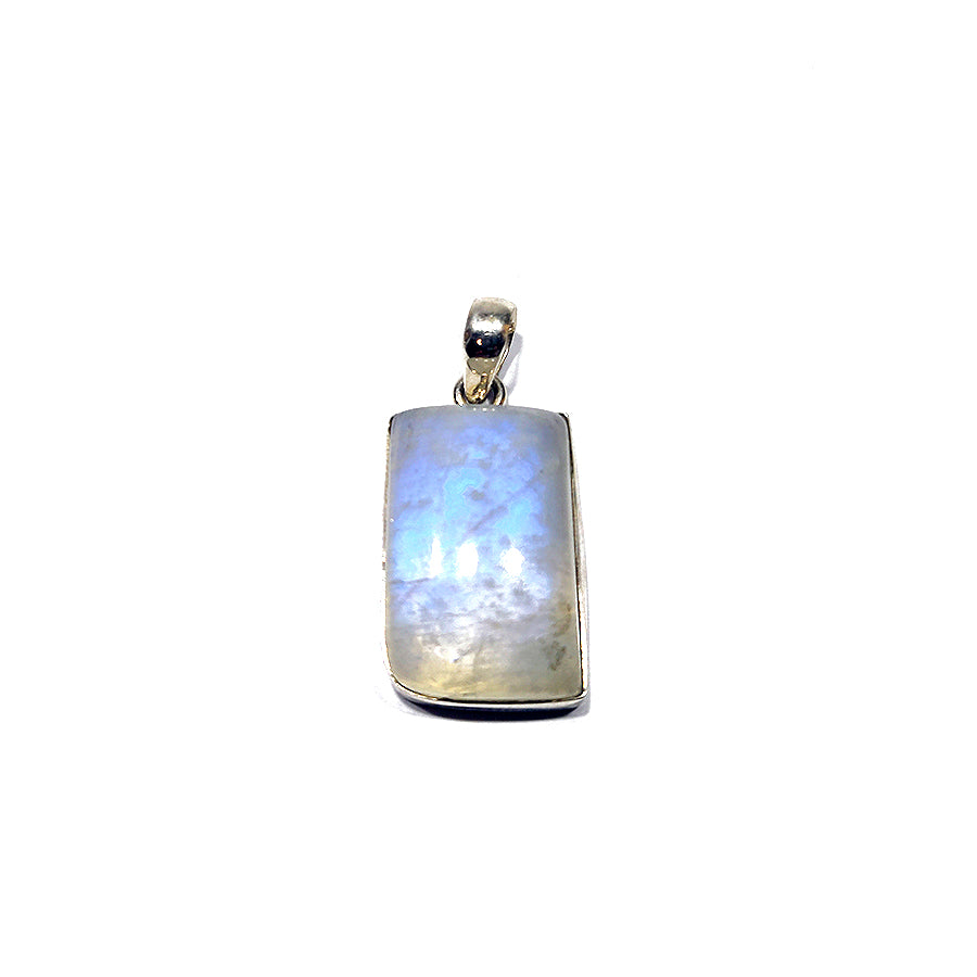 Colgante piedra luna plata