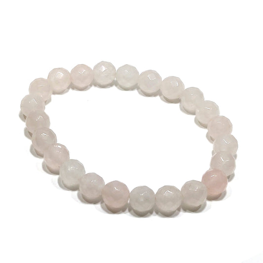 Faceted Rose Quartz Bracelet