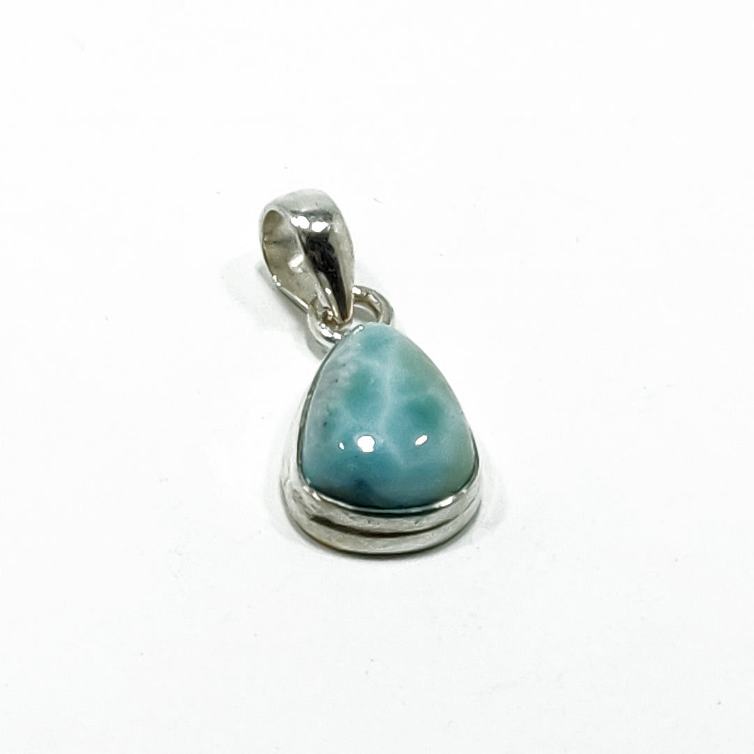 Larimar cabochon pendant