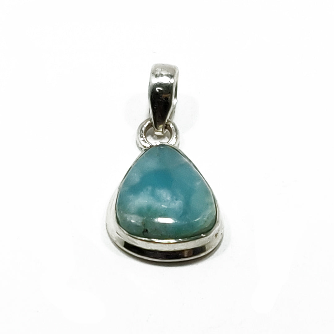 Larimar cabochon pendant