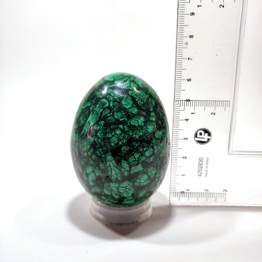 Malachite Egg 67 mm.