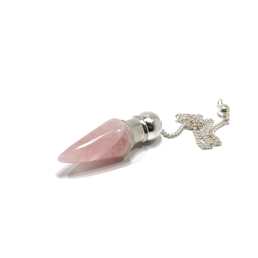 Rose quartz witness pendulum