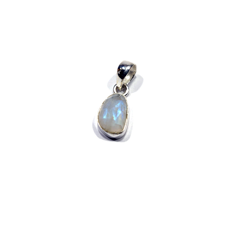 Colgante piedra luna plata