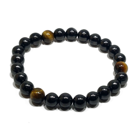 Pulsera Shungit-Ojo de tigre