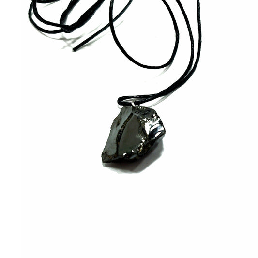 Colgante Shungit Elite Cristalizada/Protección EMF / Protección 5G