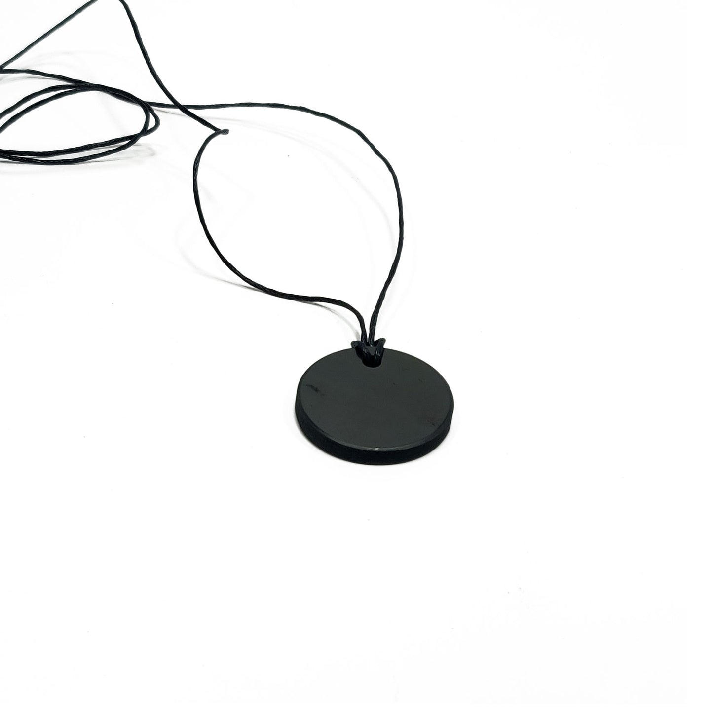 Colgante Shungit circulo /Protección EMF / Protección 5G