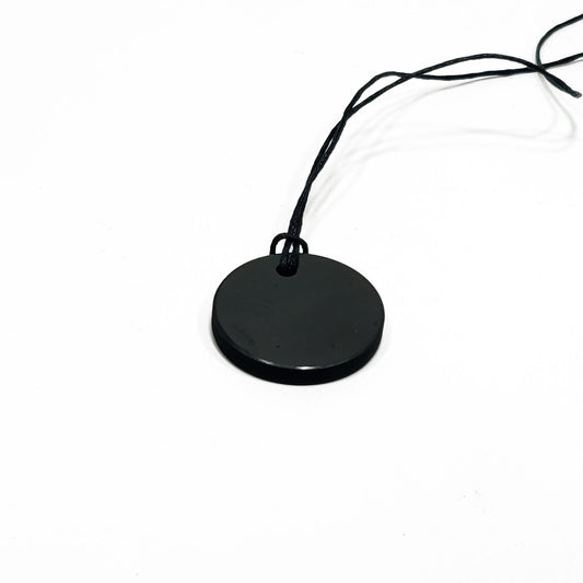 Colgante Shungit circulo /Protección EMF / Protección 5G