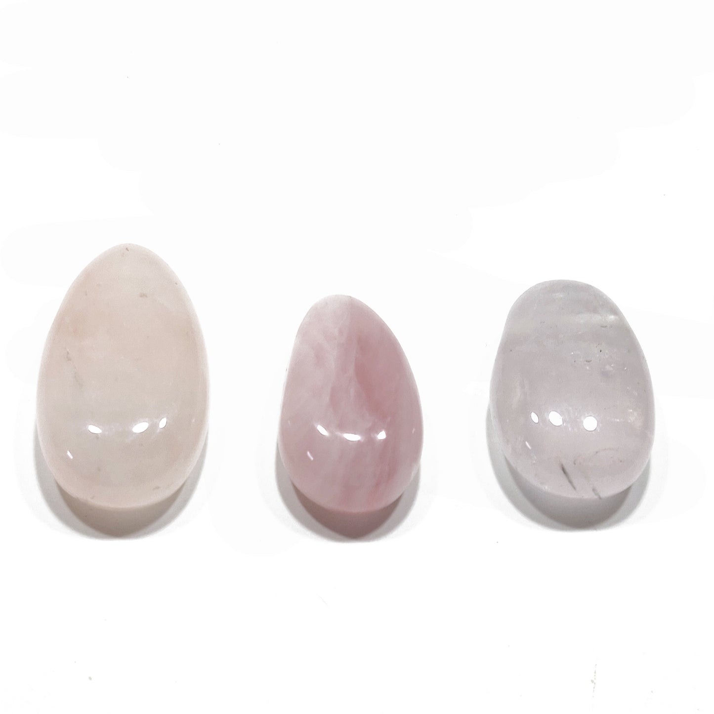 Rose quartz pear pendant