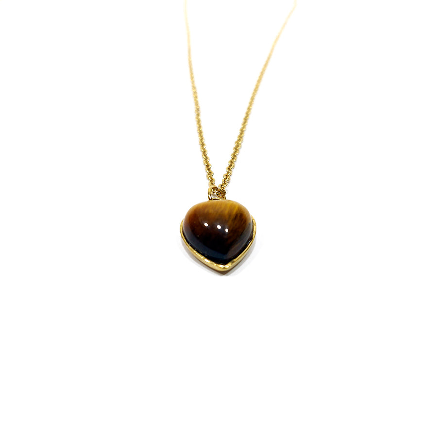 Mineral heart pendant