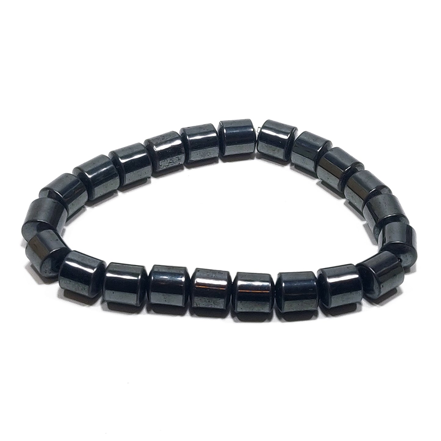 Hematite cylinder bracelet