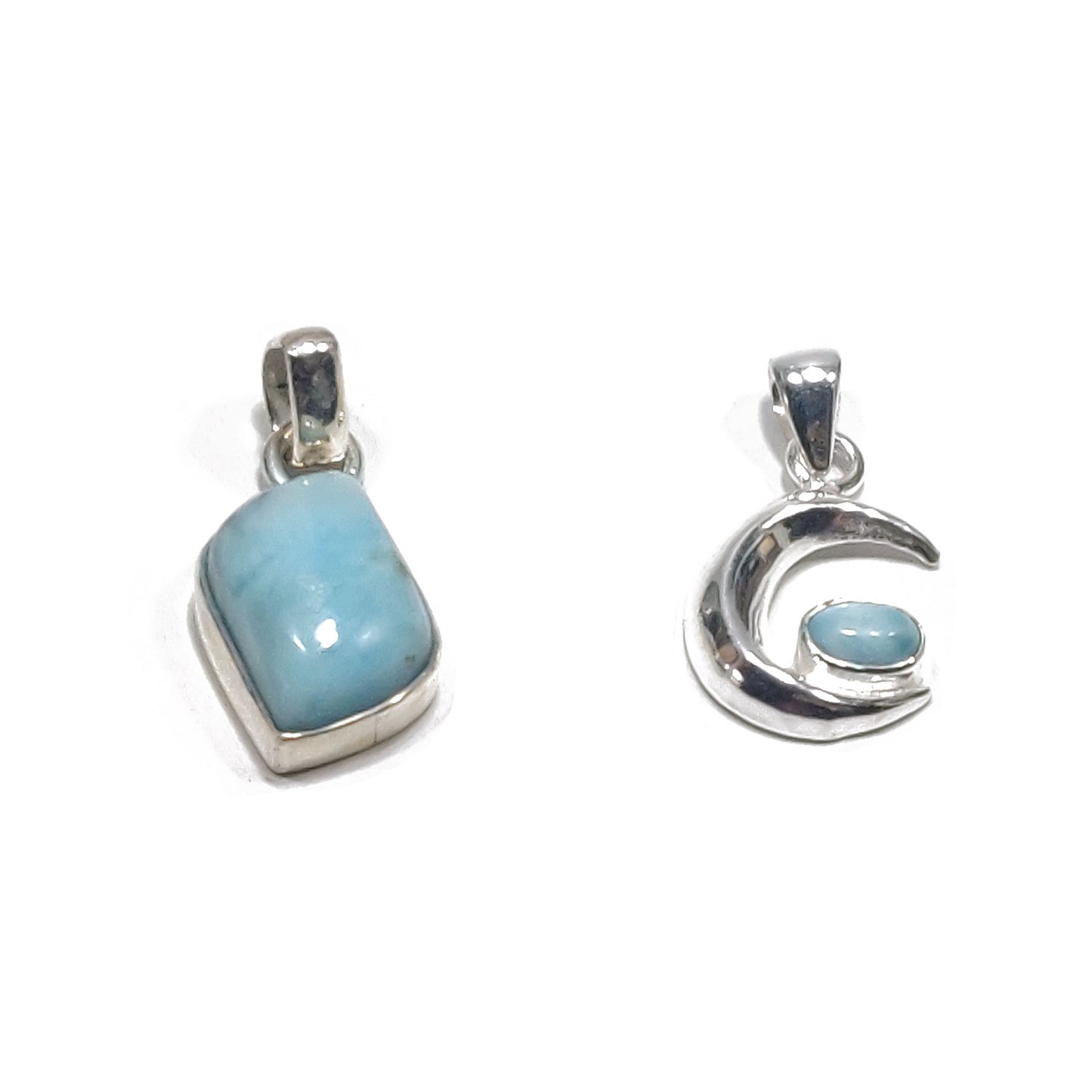 Larimar pendant shapes