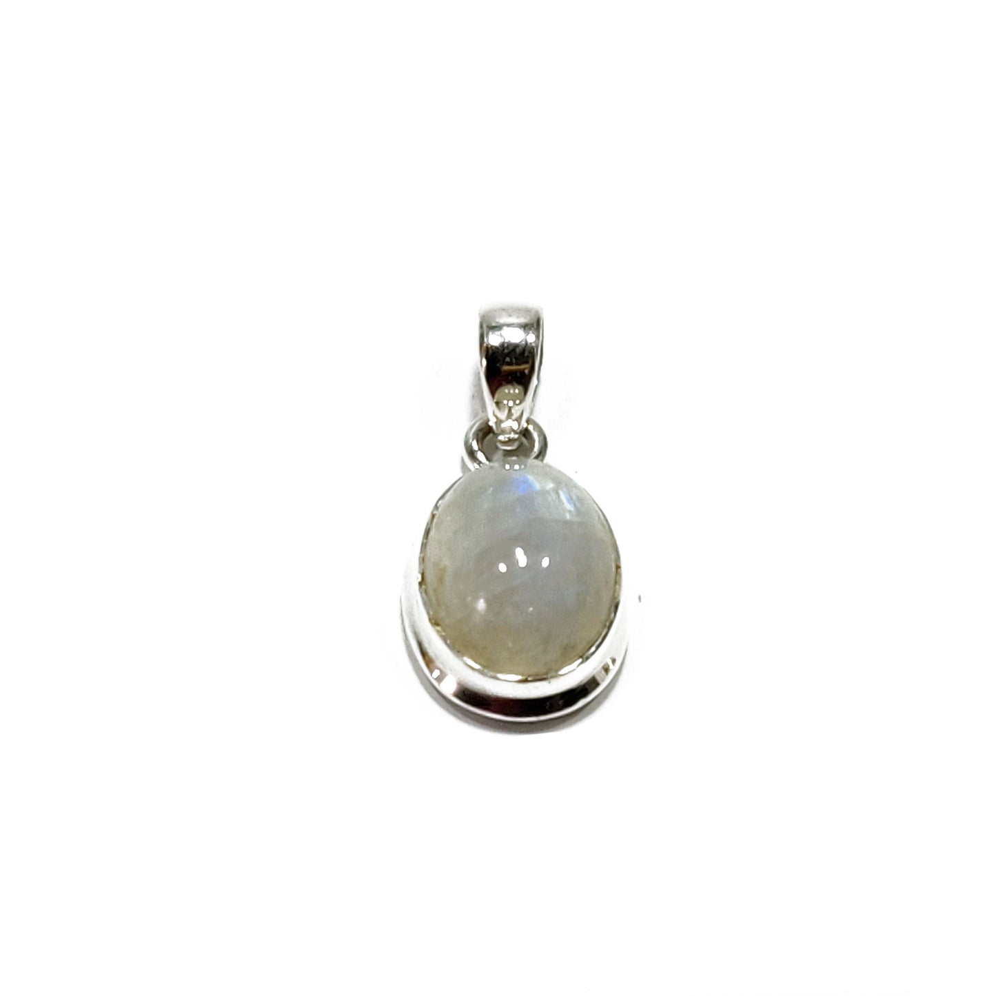 Colgante piedra luna plata