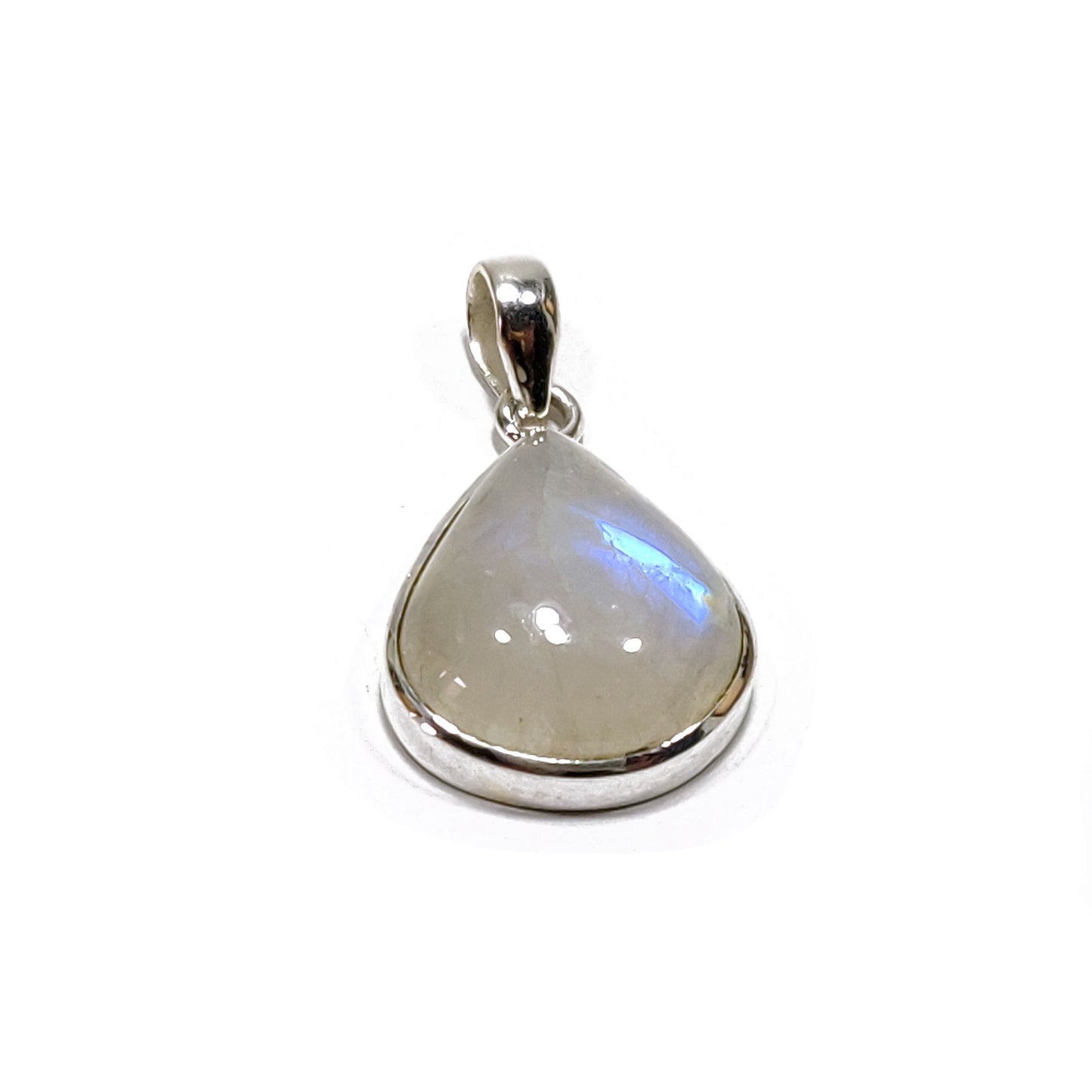 Colgante piedra luna plata