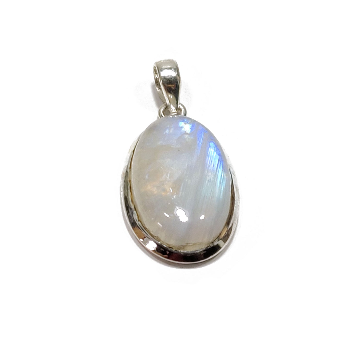 Colgante piedra luna plata