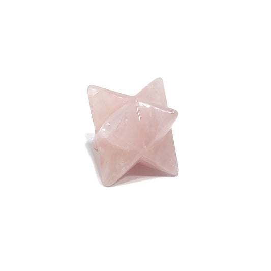 Merkaba cuarzo rosa