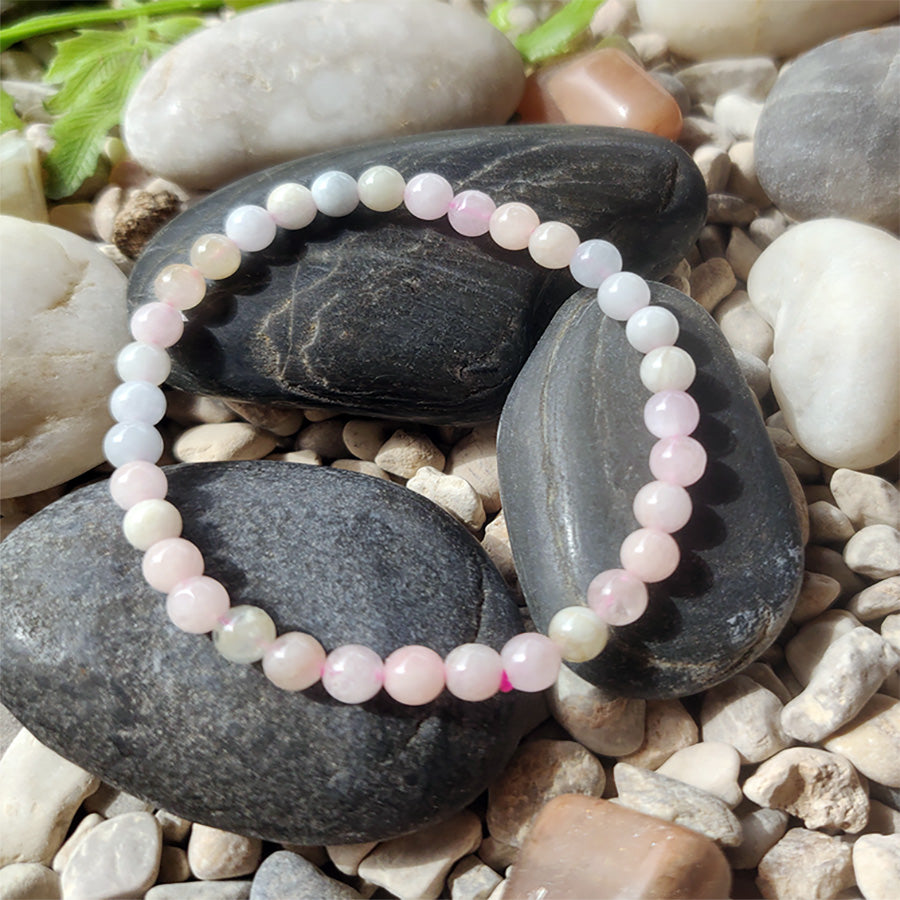 Pulsera Agua marina y Morganita mini