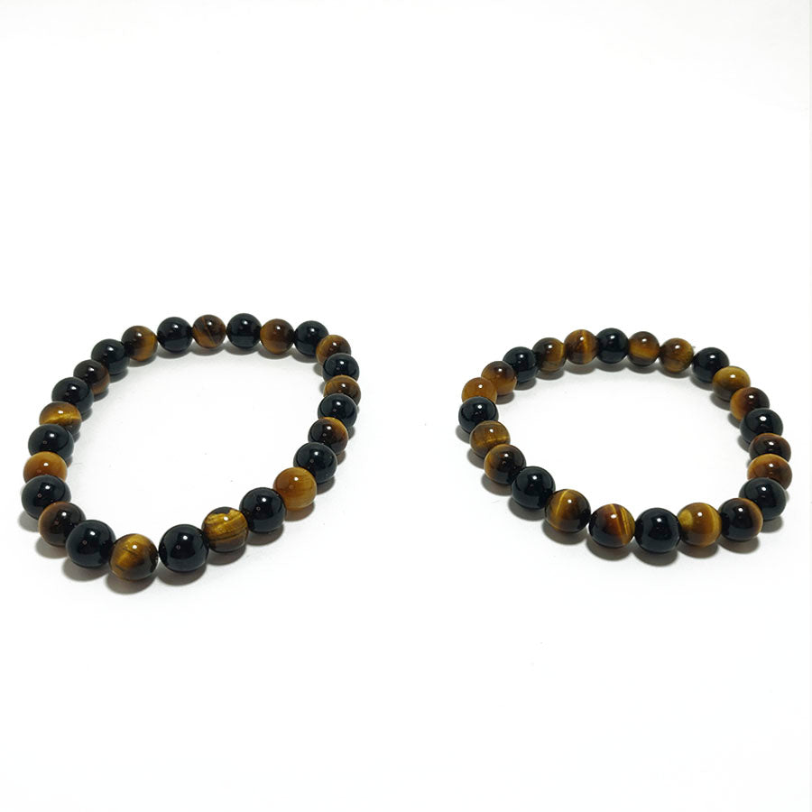 Pulsera Ojo de Tigre y Turmalina