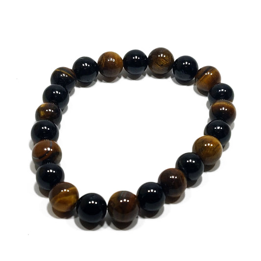 Onyx-Tiger's Eye Bracelet