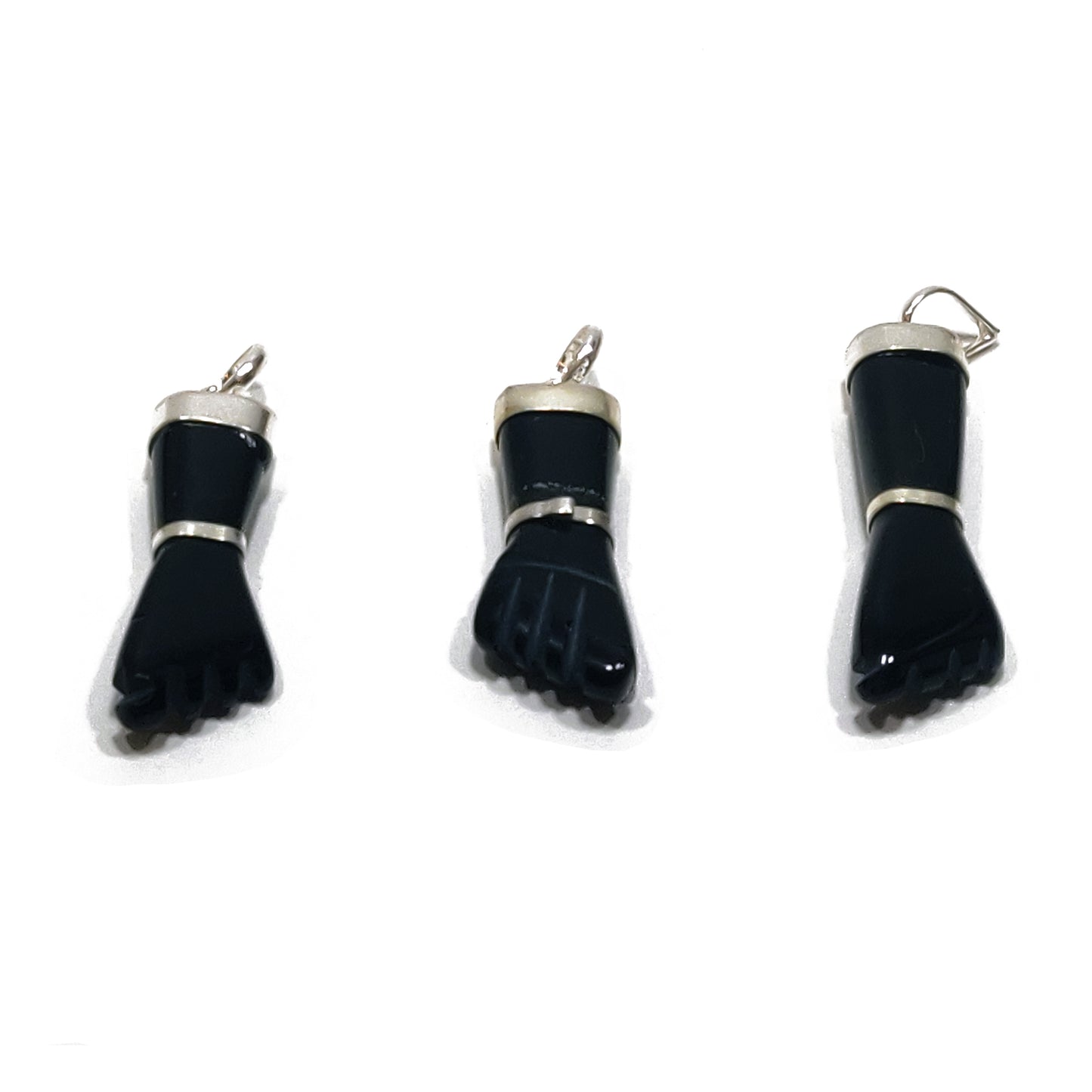 Onyx fist pendant