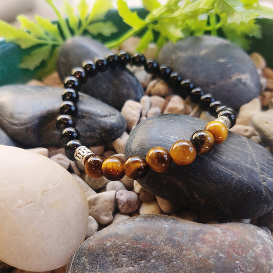 Onyx-Tiger's Eye Bracelet 6