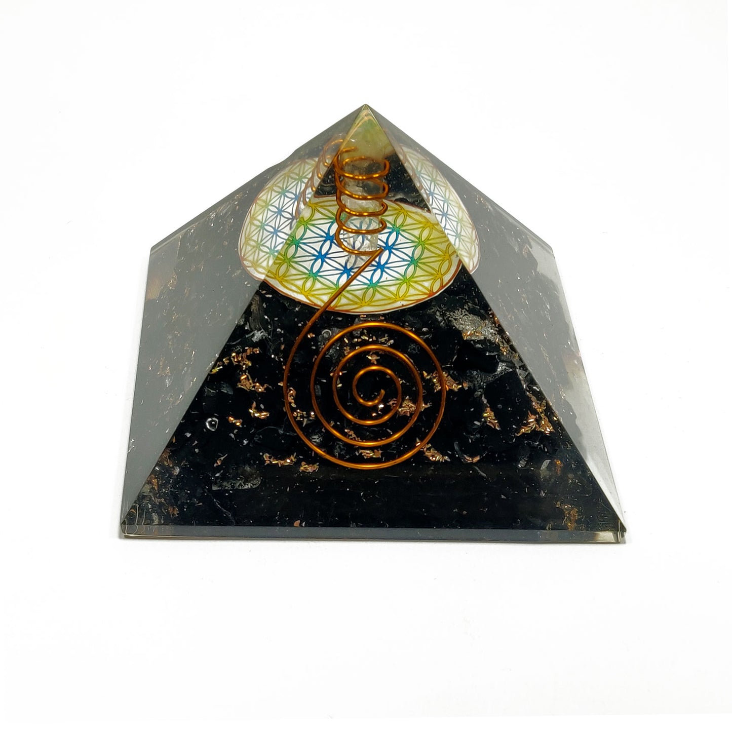 Orgonite Tourmaline Pyramid / EMF Protection / 5G Protection