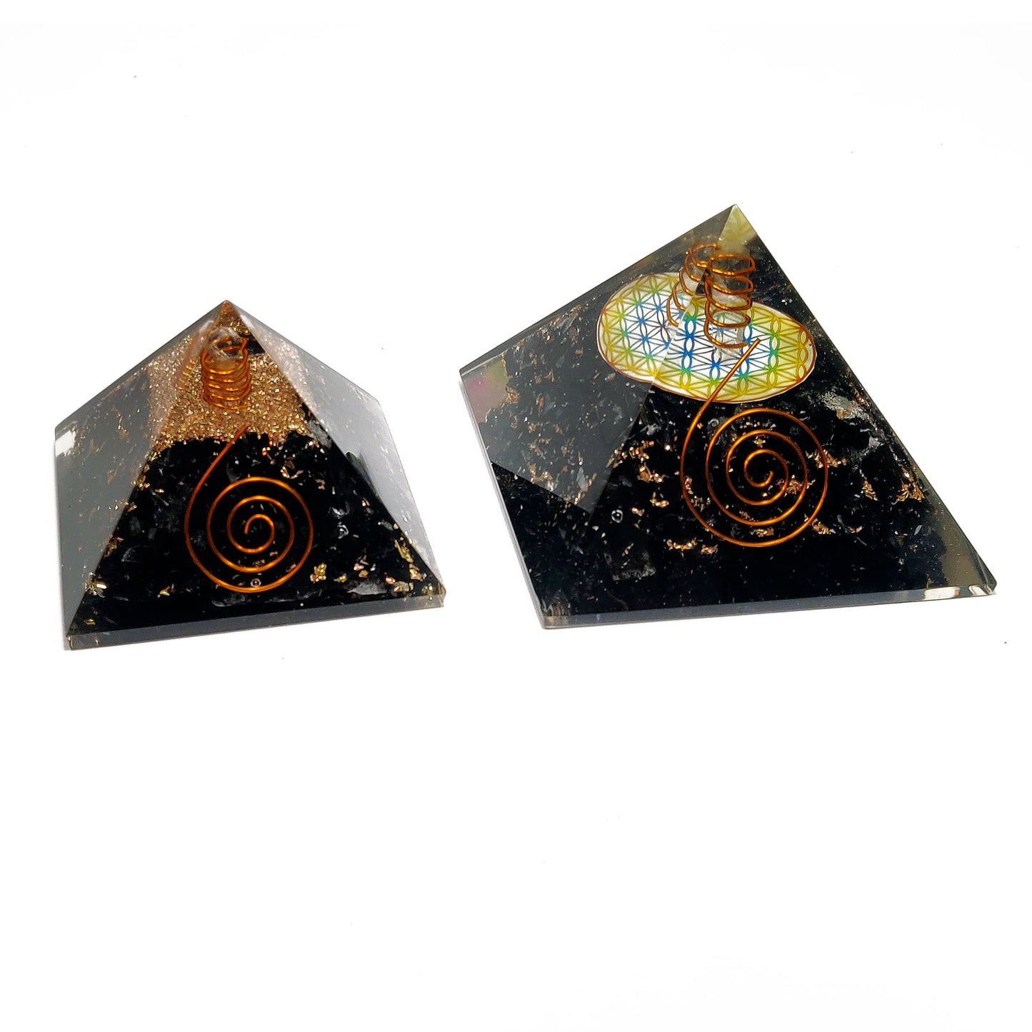 Orgonite Tourmaline Pyramid / EMF Protection / 5G Protection
