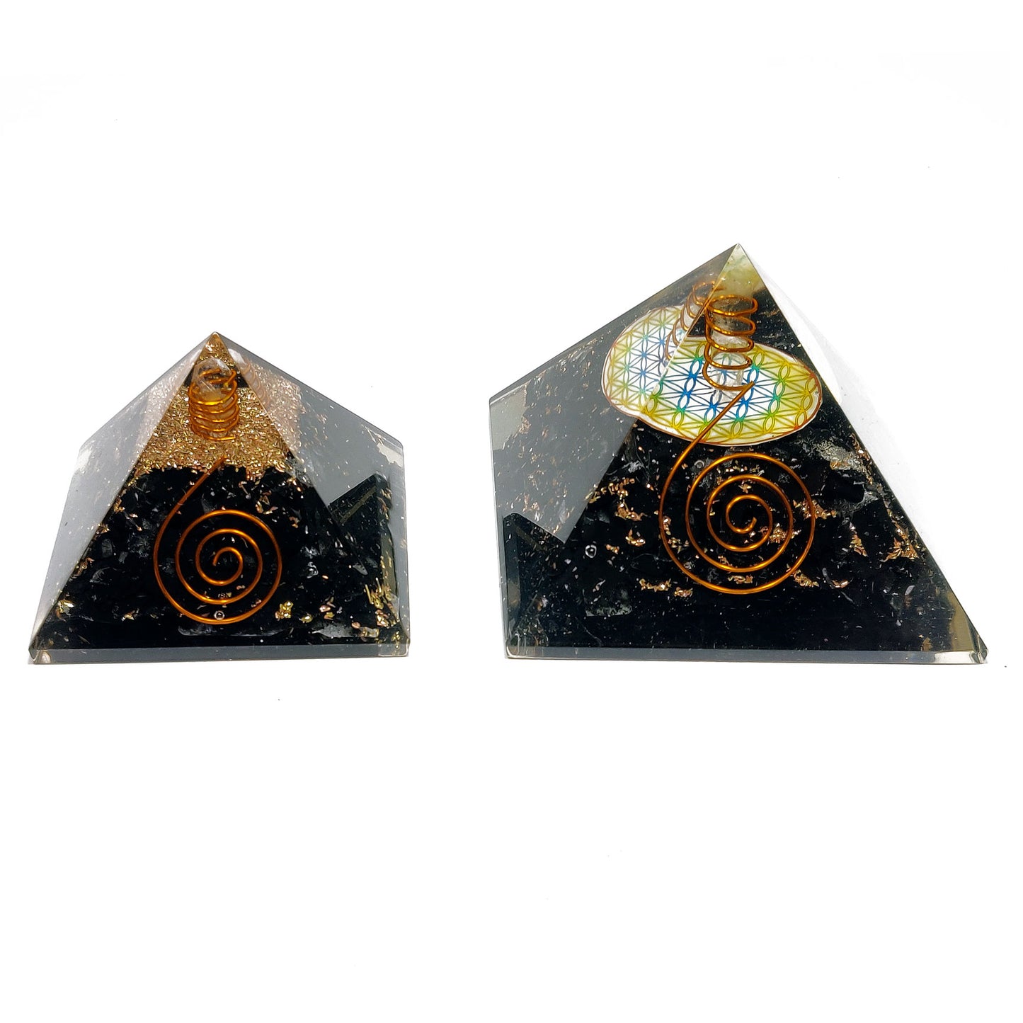 Orgonite Tourmaline Pyramid / EMF Protection / 5G Protection