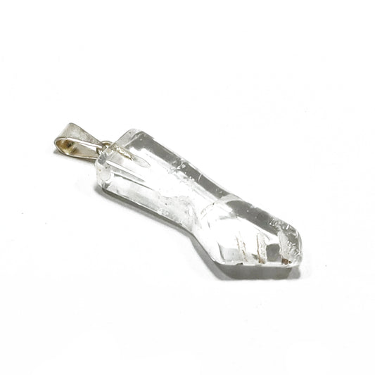 Quartz fist pendant